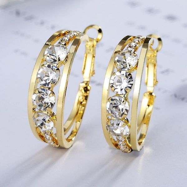 hoop & huggie 925 sterling silver gold black geometric rhombus zircon 31mm round earrings women wedding charm fashion jewelry, Golden;silver
hoop & huggie 925 sterling silver gold black geometric rhombus zircon 31mm round earrings women wedding charm fashion jewelry, Golden;silver