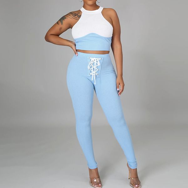 women 2 pcs tracksuit sets sleeveless o neck bodycon tank + long pencil pant sport outfits casual sets 210521, White
women 2 pcs tracksuit sets sleeveless o neck bodycon tank + long pencil pant sport outfits casual sets 210521, White