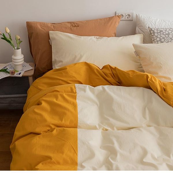 bedding sets simple cotton set full size comfortable pillowcase double bedroom el parure de lit home textile df50sjt
bedding sets simple cotton set full size comfortable pillowcase double bedroom el parure de lit home textile df50sjt