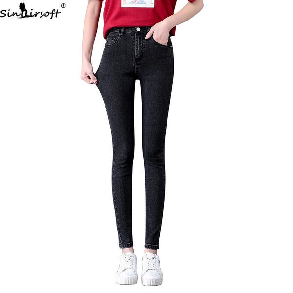 women's jeans skinny for cotton slim elastic high waist women fashion casual soft nine-point pants pencil woman, Blue
women's jeans skinny for cotton slim elastic high waist women fashion casual soft nine-point pants pencil woman, Blue