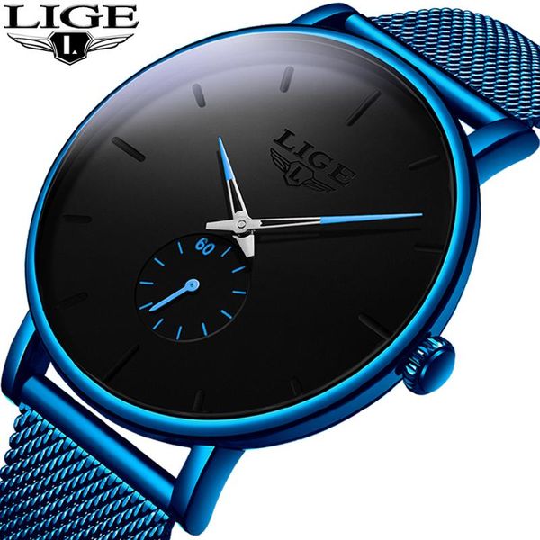 wristwatches lige 2021 relogio masculino fashion mens watches ultra-thin quartz watch blue clock reloj hombre, Slivery;brown
wristwatches lige 2021 relogio masculino fashion mens watches ultra-thin quartz watch blue clock reloj hombre, Slivery;brown