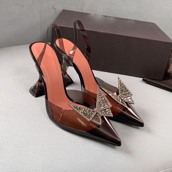 designer shoes women sandals fashion beauty transparent pvc 9.5cm heels shining crystal bow buckle dress shoes genuine cowhide sole luxury d, Black
designer shoes women sandals fashion beauty transparent pvc 9.5cm heels shining crystal bow buckle dress shoes genuine cowhide sole luxury d, Black