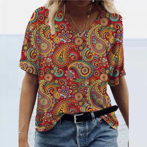 women's t-shirt fashion spiral pattern v-neck short sleeve summer casual harajuku comfortable streetwear tee #g2, White
women's t-shirt fashion spiral pattern v-neck short sleeve summer casual harajuku comfortable streetwear tee #g2, White