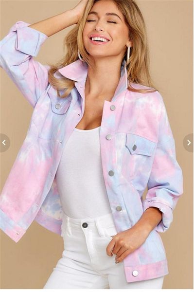 style women 2021 autumn winter tie dye jackets female slim fit lapel neck chest pocket metal buttons clothes women's, Black;brown
style women 2021 autumn winter tie dye jackets female slim fit lapel neck chest pocket metal buttons clothes women's, Black;brown