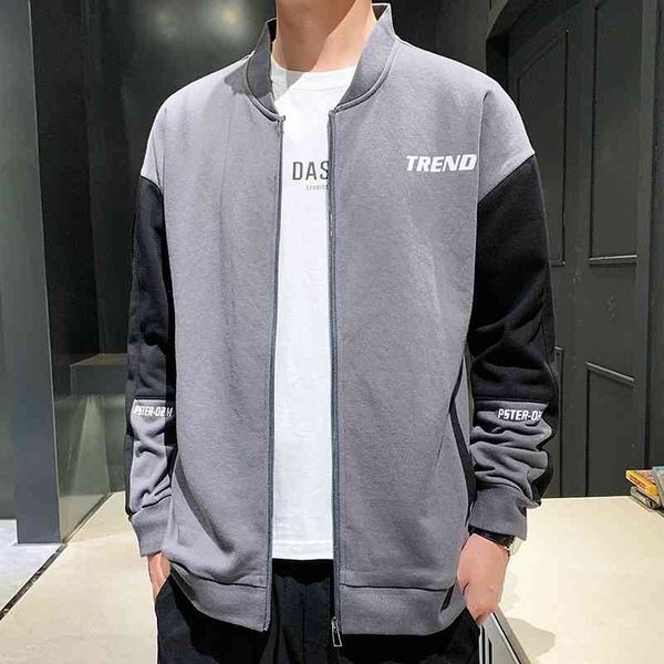 6876 coat fashion autumn and winter student jacket cardigan baseball uniform men's sweater, Black
6876 coat fashion autumn and winter student jacket cardigan baseball uniform men's sweater, Black