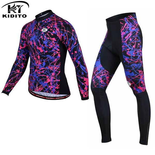 racing sets kiditokt women's autumn cycling suit long sleeve clothes hygroscopic and sweat releasing ventilation athletic wear, Black;blue
racing sets kiditokt women's autumn cycling suit long sleeve clothes hygroscopic and sweat releasing ventilation athletic wear, Black;blue