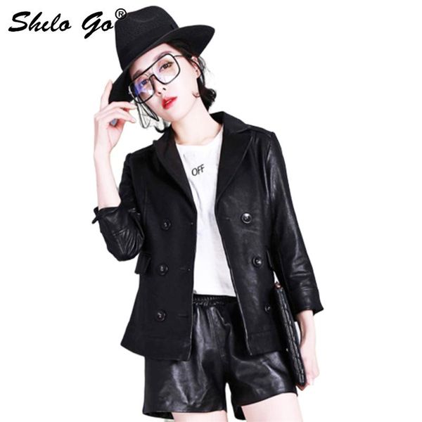 women's jackets shilo go leather trench womens spring fashion sheepskin genuine coat lapel collar double breasted office lady, Black;brown
women's jackets shilo go leather trench womens spring fashion sheepskin genuine coat lapel collar double breasted office lady, Black;brown