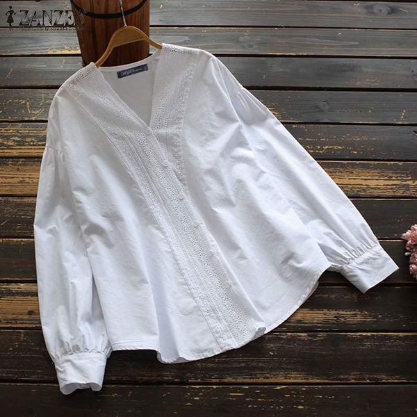 women's blouses & shirts 2022 elegant lace patchwork blouse summer women short sleeve shirt casual solid work ol blusas button chemis, White 
women's blouses & shirts 2022 elegant lace patchwork blouse summer women short sleeve shirt casual solid work ol blusas button chemis, White
