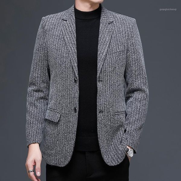 men's suits & blazers high-end suit coat korean fashion slim jacket business casual formal woolen blended male blazer, White;black
men's suits & blazers high-end suit coat korean fashion slim jacket business casual formal woolen blended male blazer, White;black
