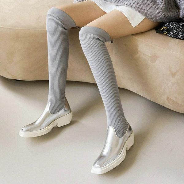 boots 2021 ladies spring autumn stretch over-the-knee slip on slim stitching long winter square high-heel women's shoes, Black
boots 2021 ladies spring autumn stretch over-the-knee slip on slim stitching long winter square high-heel women's shoes, Black