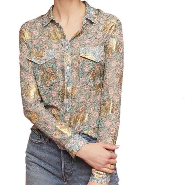 women's blouses & shirts silk jacquard blouse, printed shirt, spring and autumn, 2021, White
women's blouses & shirts silk jacquard blouse, printed shirt, spring and autumn, 2021, White