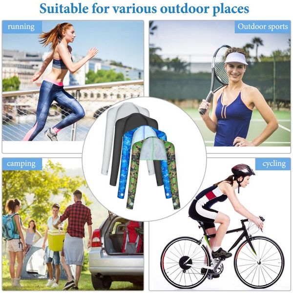 elbow & knee pads cooling shawl arm sleeves sun protection with finger hole designprotection, Black;gray
elbow & knee pads cooling shawl arm sleeves sun protection with finger hole designprotection, Black;gray