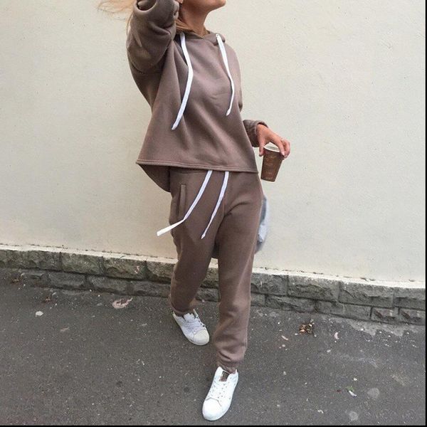 casual sets fashion hooded women tracksuits sweatshirt solid long pants clothing suits female tracksuit 2pcs, Gray
casual sets fashion hooded women tracksuits sweatshirt solid long pants clothing suits female tracksuit 2pcs, Gray