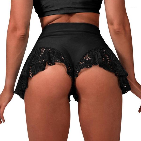 women's shorts high waist lace solid color ruffle dance mini tight bottom summer mature clothes, White;black
women's shorts high waist lace solid color ruffle dance mini tight bottom summer mature clothes, White;black