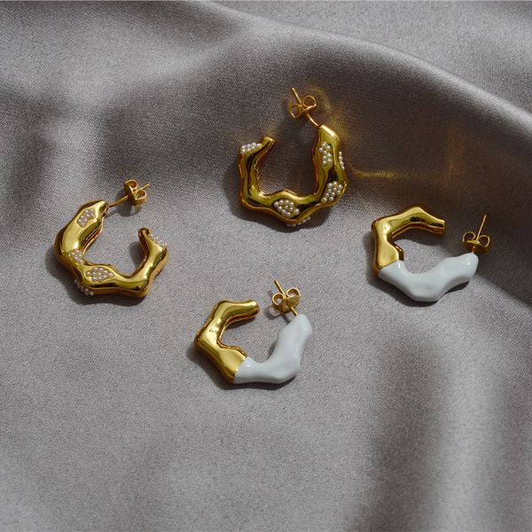 special offer 75%off outlet onlineceli series irregular wavy earrings with pearl female contrast earrings, plating, Golden
special offer 75%off outlet onlineceli series irregular wavy earrings with pearl female contrast earrings, plating, Golden