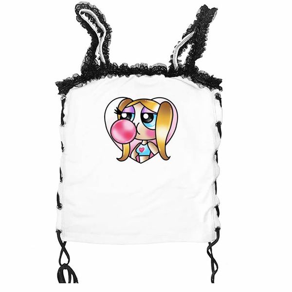 women's tanks & camis y2k cute women gothic streetwear tank harajuku fashion crop accessories, White
women's tanks & camis y2k cute women gothic streetwear tank harajuku fashion crop accessories, White