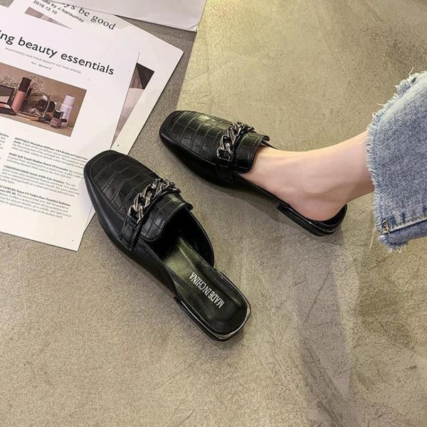 korean version web celebrity versatile fashion flip-flops wear flat female muller shoes womens slippers, Black
korean version web celebrity versatile fashion flip-flops wear flat female muller shoes womens slippers, Black