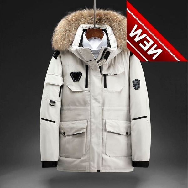 winter men's white duck down jacket thick coat hoodies fur collar parkas fashion outerwear warm jackets couples clothing, Black
winter men's white duck down jacket thick coat hoodies fur collar parkas fashion outerwear warm jackets couples clothing, Black