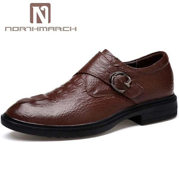 dress shoes northmarch fashion italian mens with buckle genuine leather men wedding business, Black
dress shoes northmarch fashion italian mens with buckle genuine leather men wedding business, Black