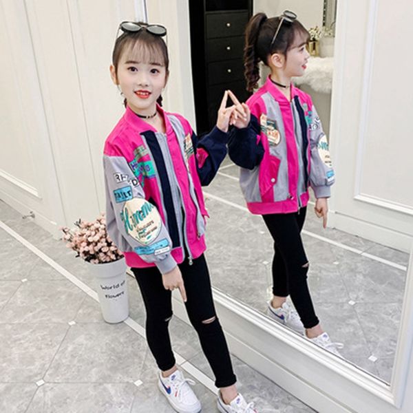 autumn kids jackets for girls loose chic short cartoon double zipper baseball jackets teenage girls clothing childrens coats, Blue;gray
autumn kids jackets for girls loose chic short cartoon double zipper baseball jackets teenage girls clothing childrens coats, Blue;gray