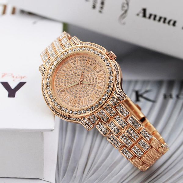luxury full diamond ladies watches shiny stainless steel wrist for women gift roman numerals quartz clock reloj de mujer wristwatches, Slivery;brown
luxury full diamond ladies watches shiny stainless steel wrist for women gift roman numerals quartz clock reloj de mujer wristwatches, Slivery;brown