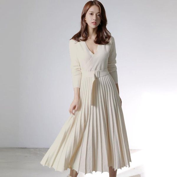 swyivy knitting dress female lady elegance pleated long over-the-knee knitted sweater-dress 2021 autumn wine red dresses casual, Black;gray
swyivy knitting dress female lady elegance pleated long over-the-knee knitted sweater-dress 2021 autumn wine red dresses casual, Black;gray