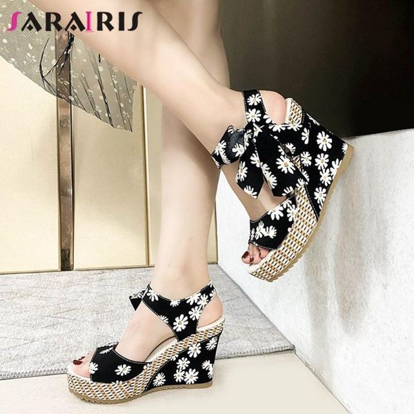 sandals sarairis 2021 arrival female mixed color lace up ppep toe platform women wedges dress luxyry shoes woman, Black
sandals sarairis 2021 arrival female mixed color lace up ppep toe platform women wedges dress luxyry shoes woman, Black