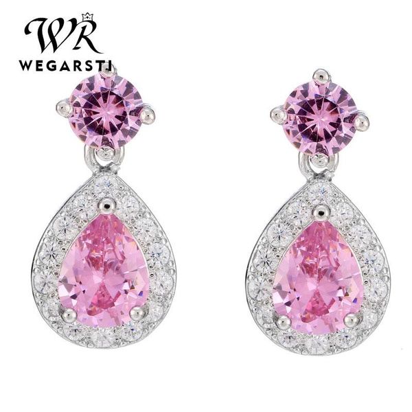 luxury female crystal zircon stone earrings fashion 925 silver pink pear cut vintage double drop for wome stud, Golden;silver
luxury female crystal zircon stone earrings fashion 925 silver pink pear cut vintage double drop for wome stud, Golden;silver