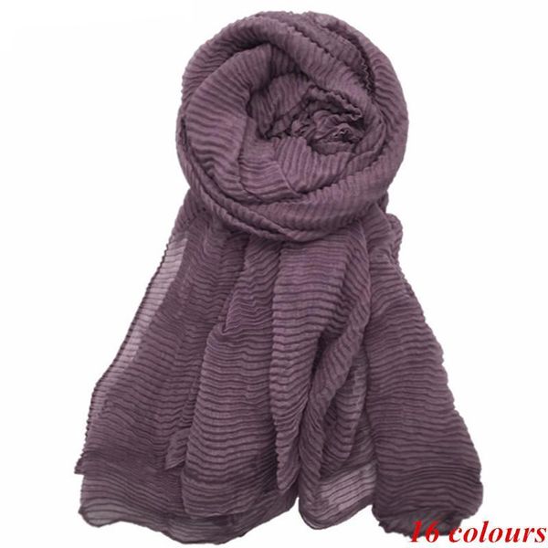 scarves 1pcs fashion wrinkle oversize warm scarfs women shawls and muslim hijab solid echarpe elegant good quality, Blue;gray
scarves 1pcs fashion wrinkle oversize warm scarfs women shawls and muslim hijab solid echarpe elegant good quality, Blue;gray