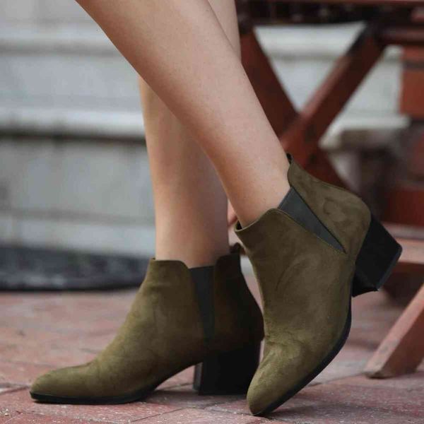 boots calla khaki boat, Black