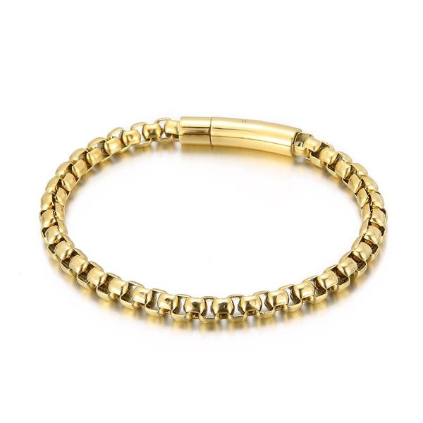 link, chain 6mm popcorn men's bracelet stainless steel punk jewelry accessories rock link wholesale, Black
link, chain 6mm popcorn men's bracelet stainless steel punk jewelry accessories rock link wholesale, Black