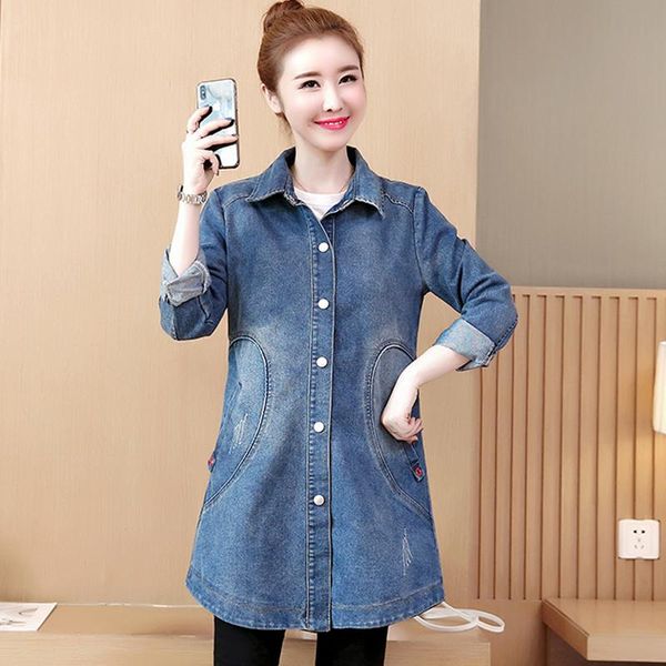 women's jackets women denim jacket 2021 autumn loose long sleeve jeans jaqueta ladies bomber female casual outwear basic coats r588, Black;brown
women's jackets women denim jacket 2021 autumn loose long sleeve jeans jaqueta ladies bomber female casual outwear basic coats r588, Black;brown