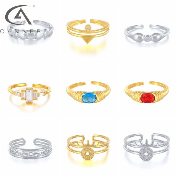 cluster rings canner adjustable finger for women 18k gold plated 925 sterling silver anillos birthday friends lover delicate gift, Golden;silver
cluster rings canner adjustable finger for women 18k gold plated 925 sterling silver anillos birthday friends lover delicate gift, Golden;silver