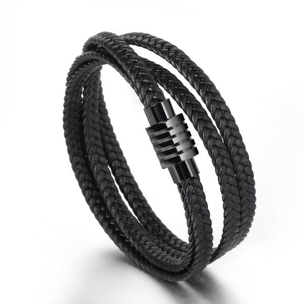 charm bracelets men's and women's leather braided bracelet multi strand double-layer cowhide titanium steel in stock, Golden;silver
charm bracelets men's and women's leather braided bracelet multi strand double-layer cowhide titanium steel in stock, Golden;silver