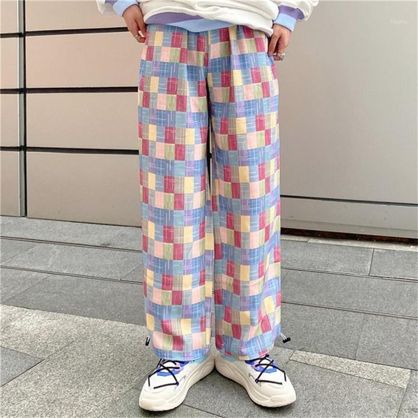 women's pants & capris spring autumn colorful straight leg casual plaid women fashion cotton linen trousers loose sports, Black;white
women's pants & capris spring autumn colorful straight leg casual plaid women fashion cotton linen trousers loose sports, Black;white