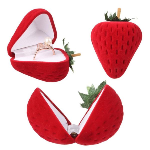 jewelry pouches, bags gift wedding ring box functional strawberry package container, Pink;blue
jewelry pouches, bags gift wedding ring box functional strawberry package container, Pink;blue