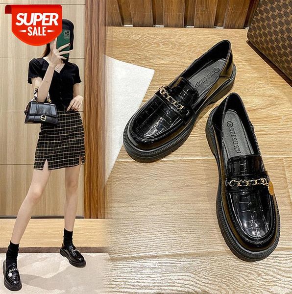 loafers women metal buckle small british leather shoes mary jane women's thick heel soft sole work #g49o
loafers women metal buckle small british leather shoes mary jane women's thick heel soft sole work #g49o