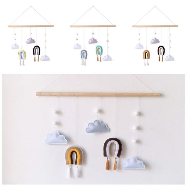wooden wall hanging decor cloud rainbow felt art ornaments for bedroom nursery room decorative objects & figurines
wooden wall hanging decor cloud rainbow felt art ornaments for bedroom nursery room decorative objects & figurines