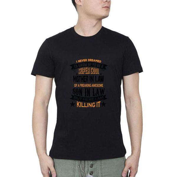 men's t-shirts super cool mother of a freaking awesome son summer casual streetwear o neck t-shirt, White;black
men's t-shirts super cool mother of a freaking awesome son summer casual streetwear o neck t-shirt, White;black