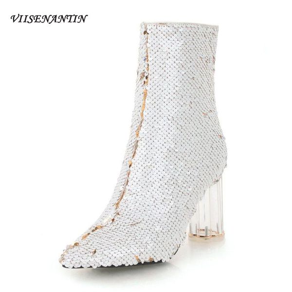 boots autumn 2021 colorful sequined crystal thick heel short tube personality trendy banquet party shoes large size bling, Black
boots autumn 2021 colorful sequined crystal thick heel short tube personality trendy banquet party shoes large size bling, Black