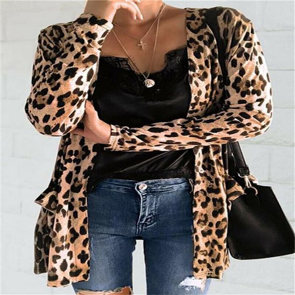 women's jackets trendy women clothes leopard print cardigan coat casual long sleeve cotton outwear one pieces, Black;brown
women's jackets trendy women clothes leopard print cardigan coat casual long sleeve cotton outwear one pieces, Black;brown