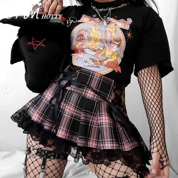 skirts harajuku gothic plaid print pleated skirt women kawaii tie up bandage lace patchwork y2k aesthetic mini skort korean 90siamty, Black
skirts harajuku gothic plaid print pleated skirt women kawaii tie up bandage lace patchwork y2k aesthetic mini skort korean 90siamty, Black