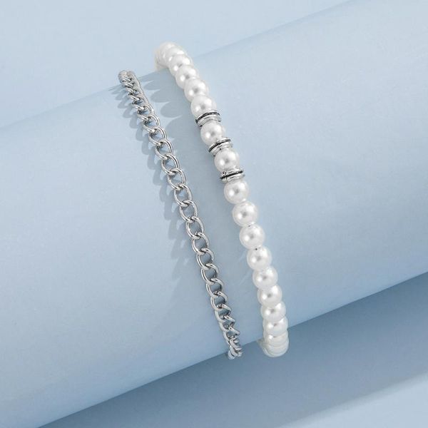 charm bracelets 2pcs/set creative pearl chain bracelet for women fashion romantic wedding beads 2021 high jewelry set gift, Golden;silver
charm bracelets 2pcs/set creative pearl chain bracelet for women fashion romantic wedding beads 2021 high jewelry set gift, Golden;silver