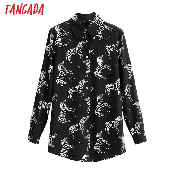 tangada women vintage animal print loose shirt long sleeve spring chic female casual 1f87 women's blouses & shirts, White
tangada women vintage animal print loose shirt long sleeve spring chic female casual 1f87 women's blouses & shirts, White