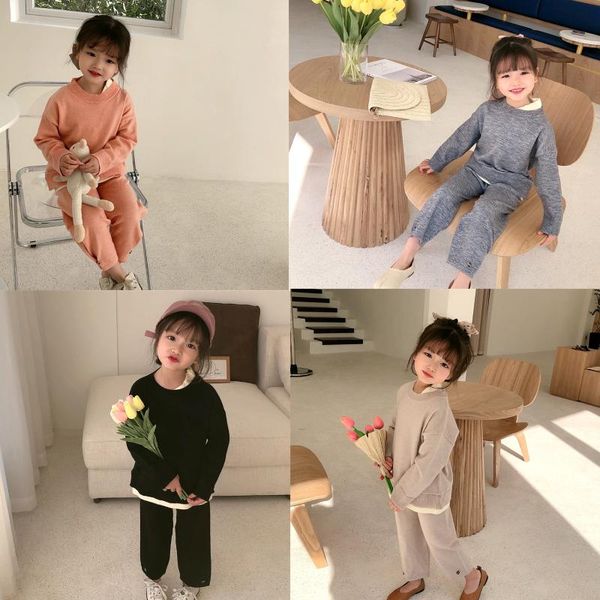 clothing sets 2021 children's spring casual knitted suit boys and girls round neck + trousers two-piece, White
clothing sets 2021 children's spring casual knitted suit boys and girls round neck + trousers two-piece, White