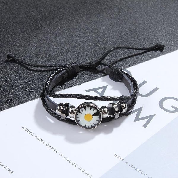 charm bracelets adjustable chain bohemian glass sunflower multi-layer charms daisy leather bangle for women child braided bracelet jewelry g, Golden;silver
charm bracelets adjustable chain bohemian glass sunflower multi-layer charms daisy leather bangle for women child braided bracelet jewelry g, Golden;silver