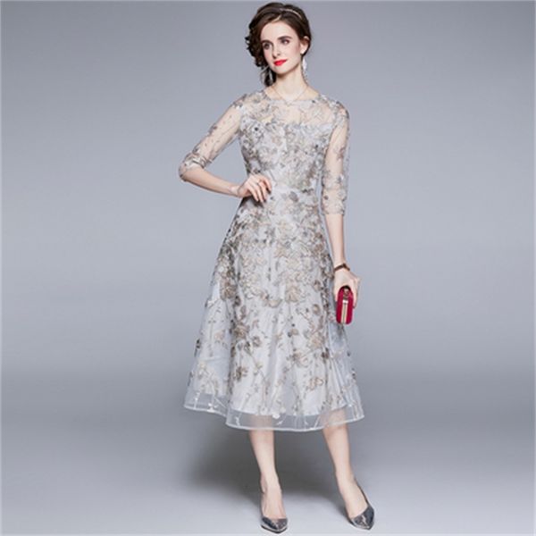 casual dresses fashion runway summer midi dress women short sleeve gorgeous mesh flower embroidery a line elegant party uqnt, Black;gray
casual dresses fashion runway summer midi dress women short sleeve gorgeous mesh flower embroidery a line elegant party uqnt, Black;gray