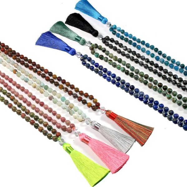 pendant necklaces natural stone simple 8 mm beads japamala neckalce for women tassel knotted 108 mala men quarzt meditation, Silver
pendant necklaces natural stone simple 8 mm beads japamala neckalce for women tassel knotted 108 mala men quarzt meditation, Silver