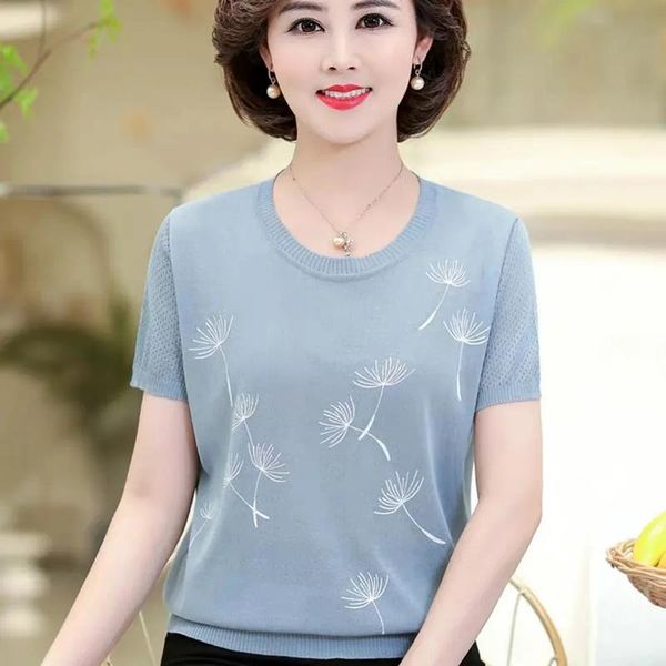 women's t-shirt fashion printing o-neck short sleeve slim women chic casual knitting loose big size tee ladies 2021 summer mom, White
women's t-shirt fashion printing o-neck short sleeve slim women chic casual knitting loose big size tee ladies 2021 summer mom, White
