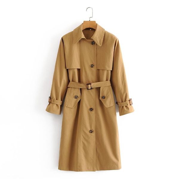 women's trench coats autumn 2021 design oversized lace up single breasted chic coat ladies turn down collar solid color jacket, Tan;black
women's trench coats autumn 2021 design oversized lace up single breasted chic coat ladies turn down collar solid color jacket, Tan;black